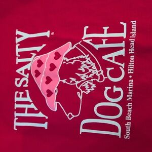 Hanes Red Beefy-T Salty Dog Cafe Tee Shirt, YL